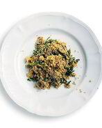 Плов из киноа с грибами