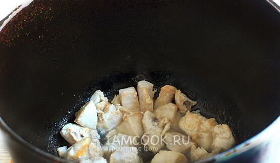 плов из перловки с курицей