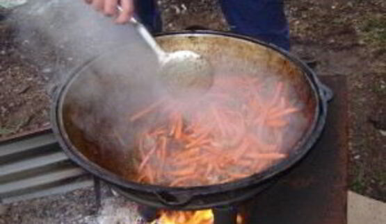 плов на костре