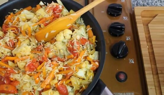 плов постный с овощами