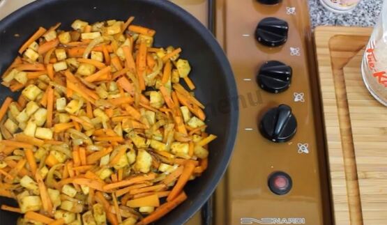 плов постный с овощами