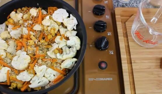 плов постный с овощами