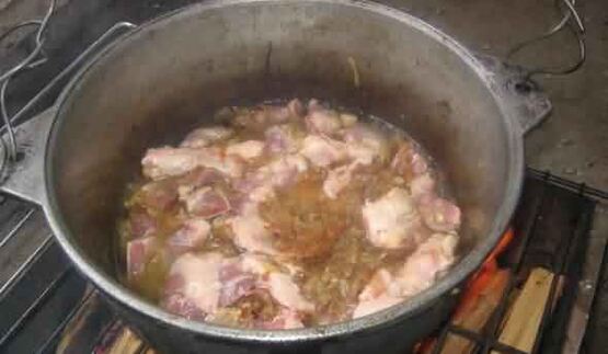 плов праздничный по-узбекски