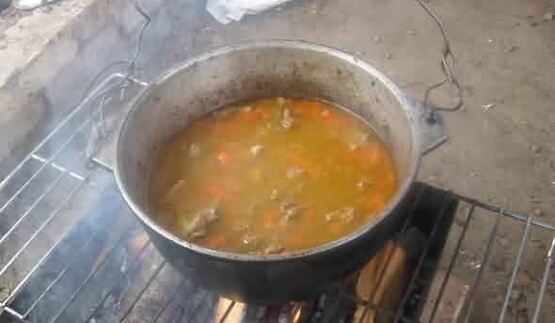 плов праздничный по-узбекски