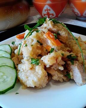 Плов с говядиной в мультиварке