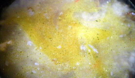 плов с грибами