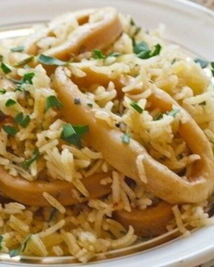 Рецепт плова с кальмарами