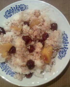 Плов с курагой и изюмом