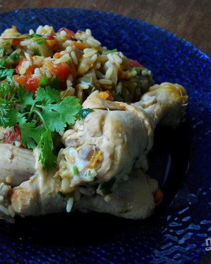 Рецепт плова с курицей и баклажанами