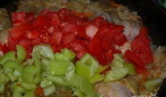 плов с курицей и баклажанами