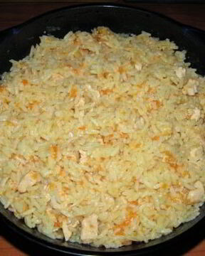 Плов с курицей в микроволновке