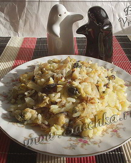 Рецепт плова с мидиями