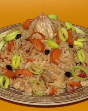 Плов со свининой в скороварке