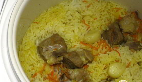 традиционный плов с бараниной в мультиварке