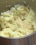 Пюре из молодого картофеля с пармезаном