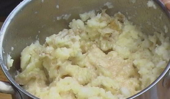 пюре из молодого картофеля с пармезаном