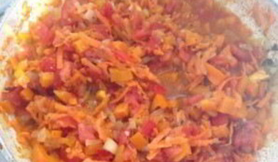 фрикадельки с овощным рагу