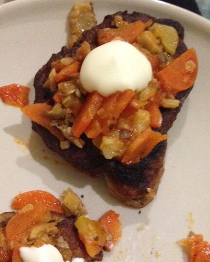 Рецепт гречневых оладушек с овощным рагу