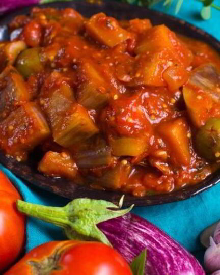 Рецепт капонаты с помидорами в собственном соку