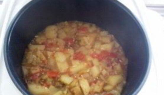 картофельное рагу со свининой