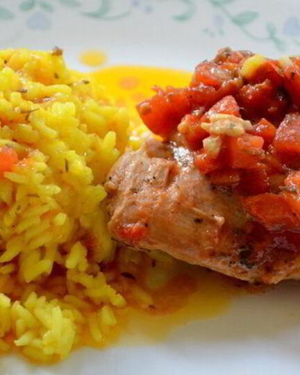 Рецепт куриного фрикасе на винном уксусе