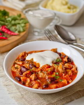 Острое рагу из курицы с тыквой