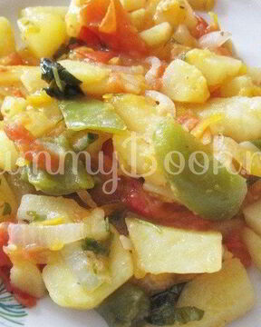 Овощное рагу из кабачков с картофелем