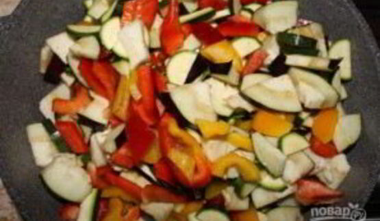 овощное рагу на сковороде
