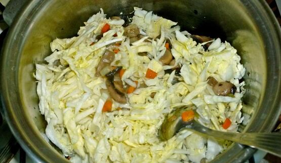 овощное рагу с грибами