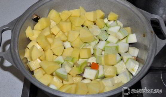 овощное рагу с индейкой