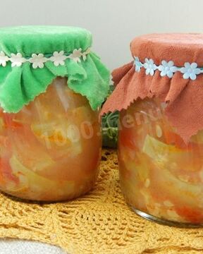 Овощное рагу с кабачками на зиму