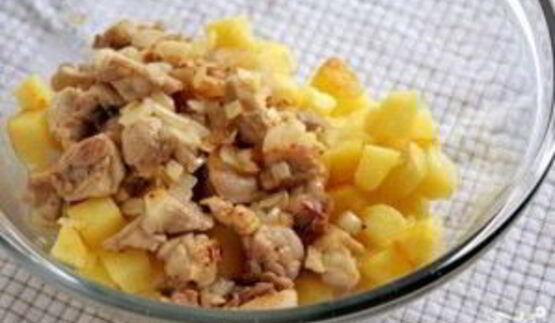 овощное рагу с курицей