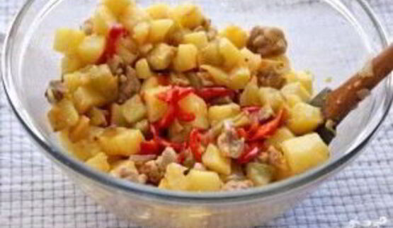 овощное рагу с курицей