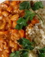 Рагу из фасоли с овощами