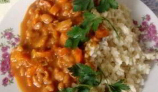 рагу из фасоли с овощами