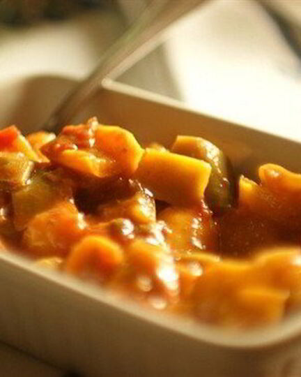 Рецепт рагу из разноцветных перцев