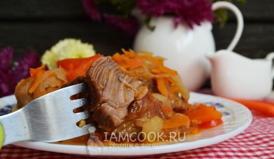 рагу овощное с мясом в мультиварке