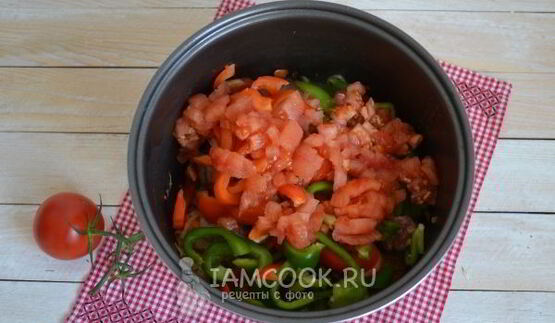 рагу овощное с мясом в мультиварке