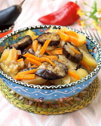 Рецепт рагу с баклажанами
