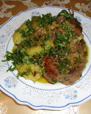 Рагу с бараниной и чебрецом