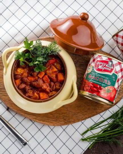 Рецепт рагу с курицей и красной фасолью