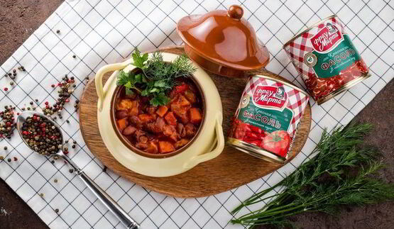 рагу с курицей и красной фасолью