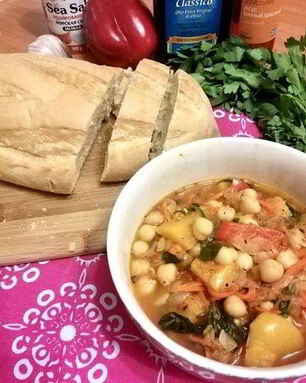 Рагу с нутом и тыквой