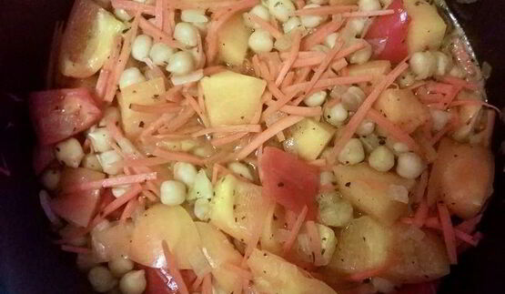 рагу с нутом и тыквой