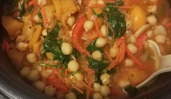 рагу с нутом и тыквой