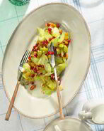 Весенняя капоната с оливками и гранатом