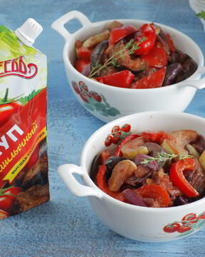 Рататуй на сковороде