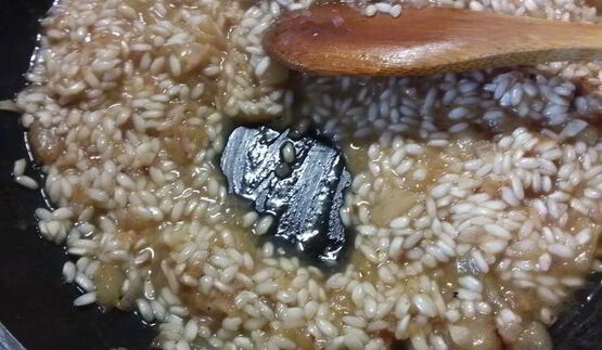 ризотто с баклажаном и лимоном