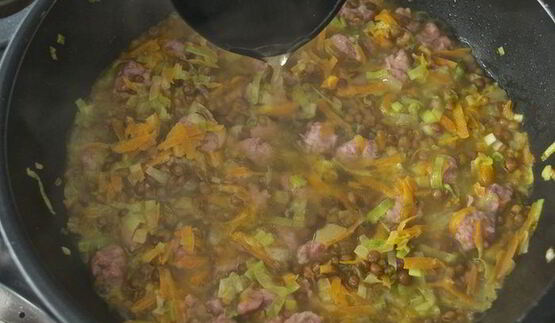 ризотто с чечевицей