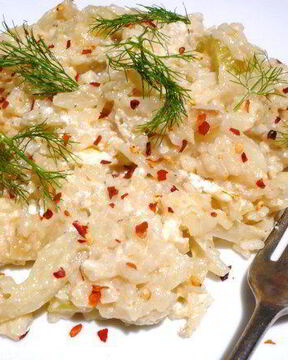 Ризотто с фенхелем и рикоттой